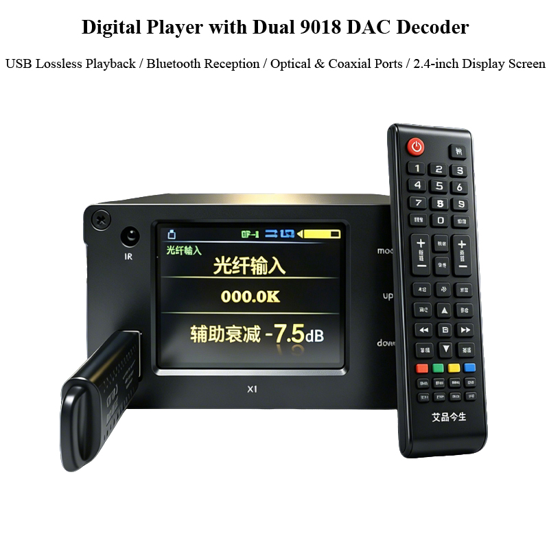 Audio Music Play - Reprodutor de Áudio Digital Dual ES9018K2M