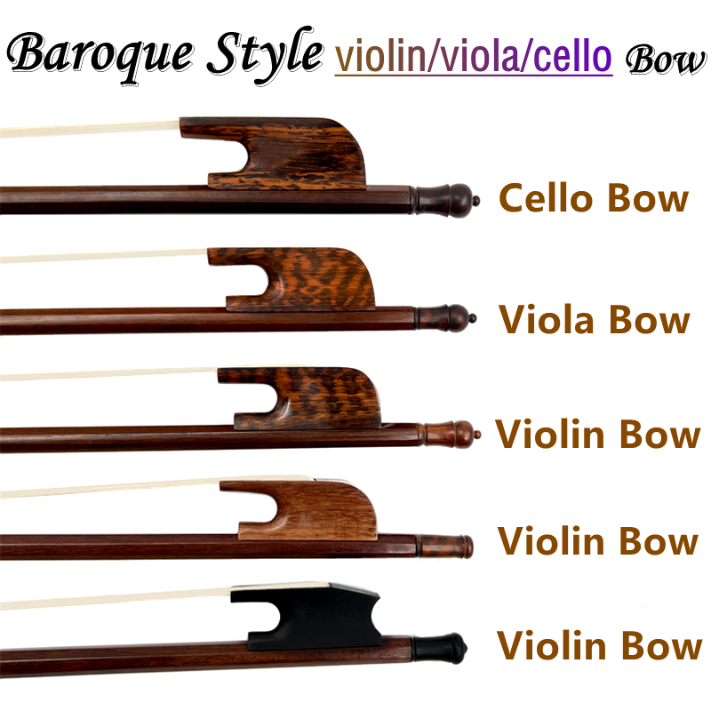 Violin Rosin Bow - Alta qualidade estilo barroco blackwood snakewood