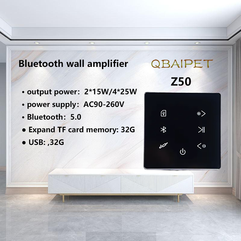 Audio Music In Background - Amplificador de parede bluetooth sistema de