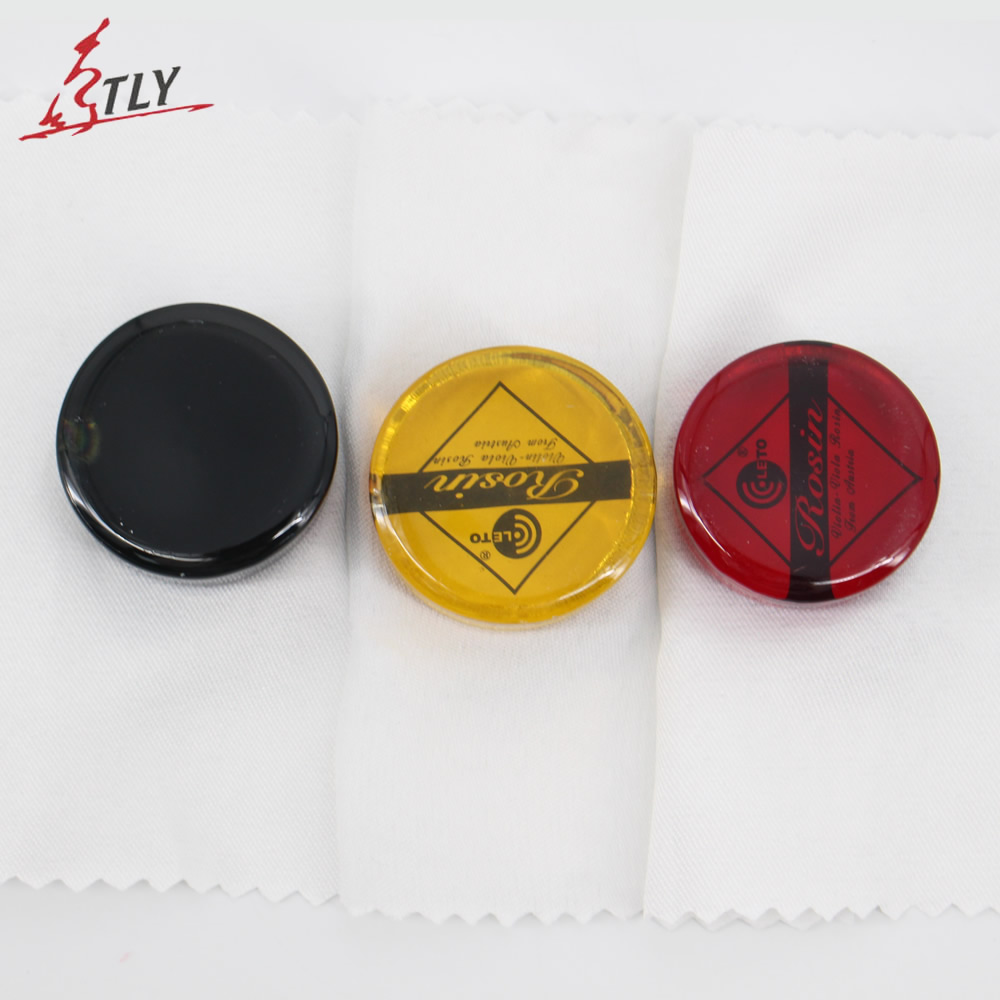 Violin Rosin Bow - 1 peça original leto redondo preto/vermelho/amarelo