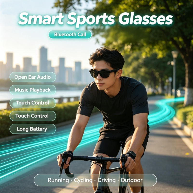 Audio Music Original - Óculos Esportivos Inteligentes com Áudio de