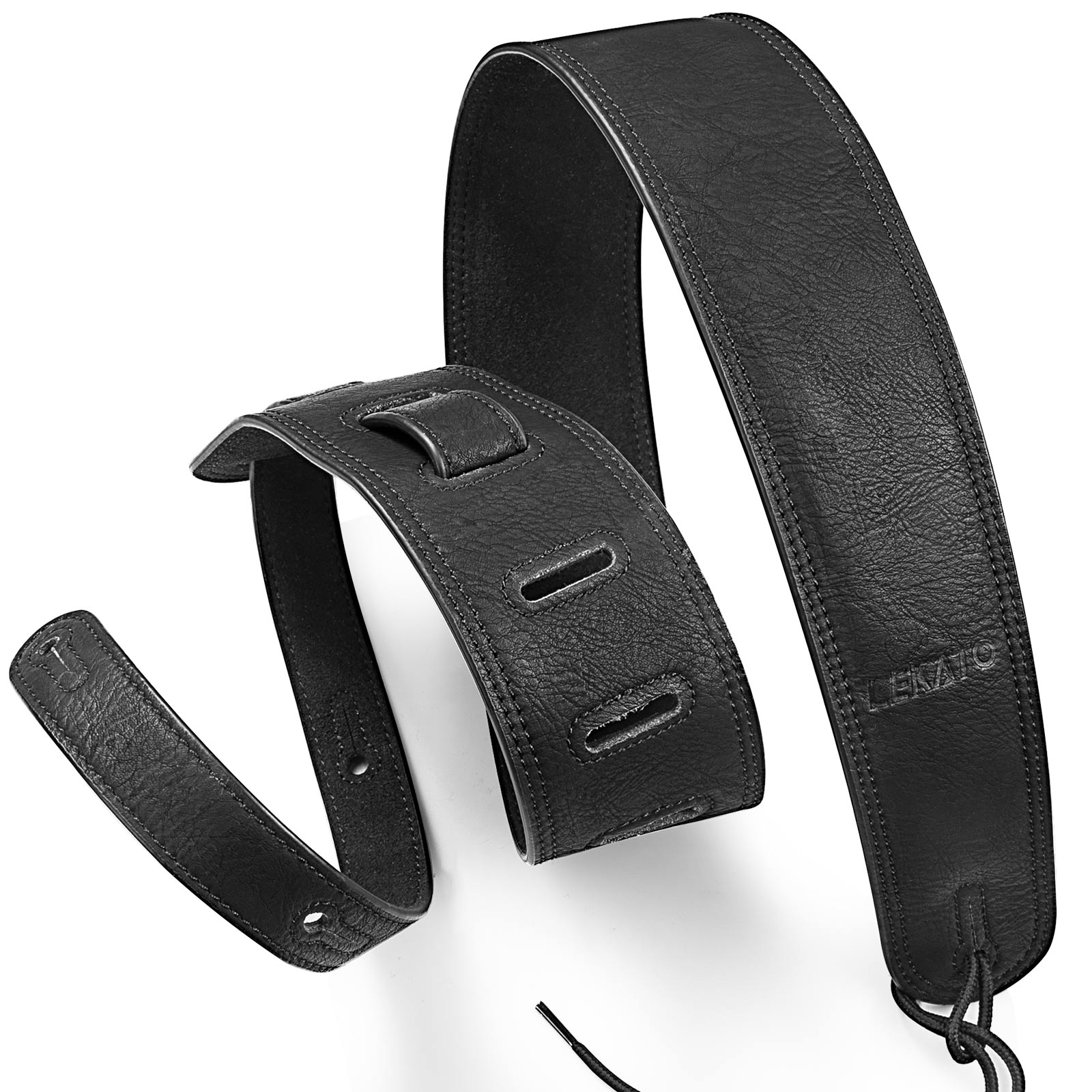 Guitar Strap Padded - Lekato cinta de guitarra baixo couro