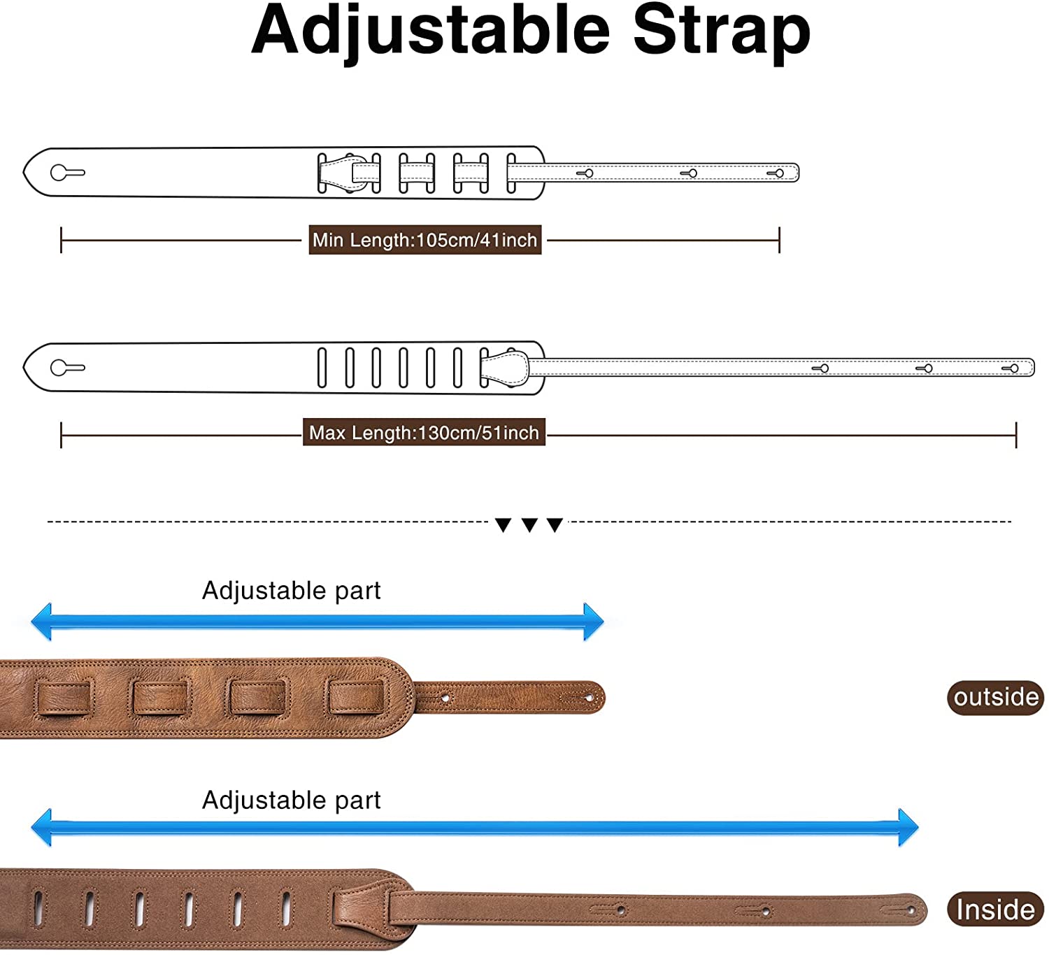 Lekato cinta de guitarra baixo - Guitar Strap Padded avaliação e preço